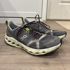 On Cloud Running Cloudsurfer Trail Shoes Iron Lima Men's Size 12